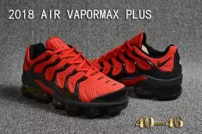 air vapormax plus baskets basses red black